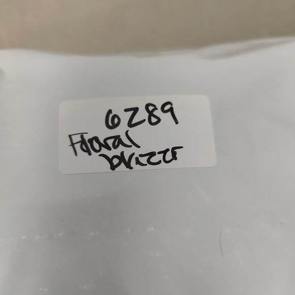 Accents & Adornments Blazer Womens Medium White Cherry Blossom Floral Linen Boho - Picture 7 of 7